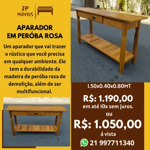 Aparador em Peróba Rosa. 1.50MT