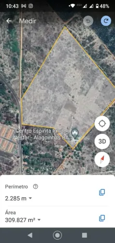 Lote/Terreno para venda tem 300 metros quadrados com 1 quarto em Calu - Alagoinhas - Bahia