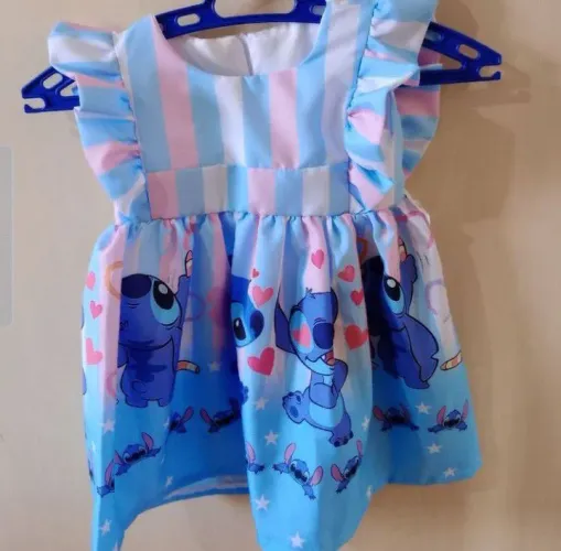 Vestido Bebê Temático Stitch - TAM 1