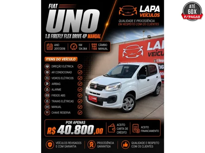 Fiat Uno Drive 1.0 Flex 6V 5P 2018