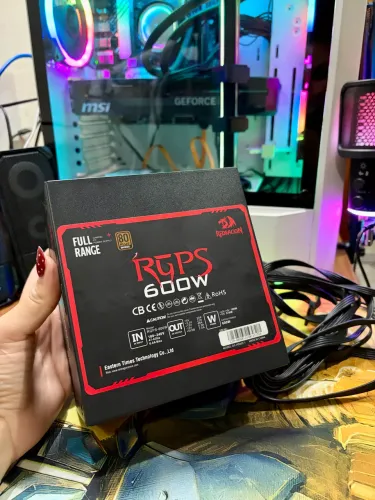Fonte Redragon RGPS 600W 80 Plus