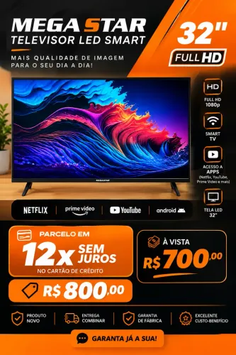 TV SMART 32 (parcelo sem juros)