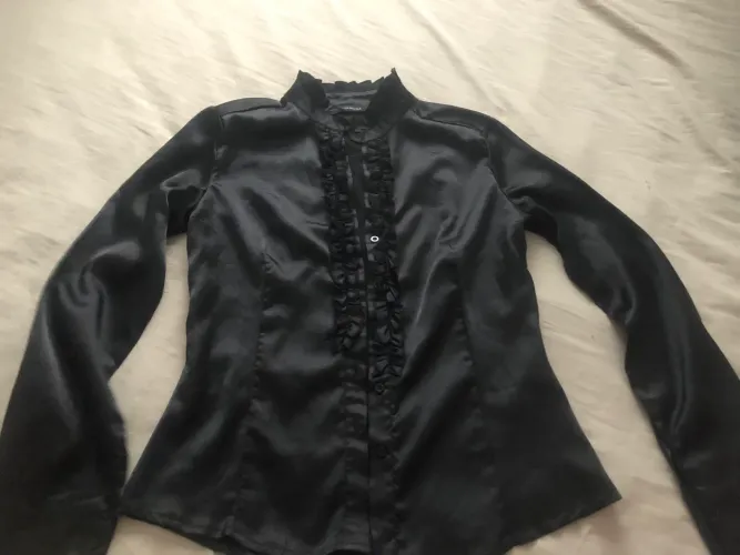 Camisa acetinada feminina *(MEGA PROMOÇAO MIX BAZAR)