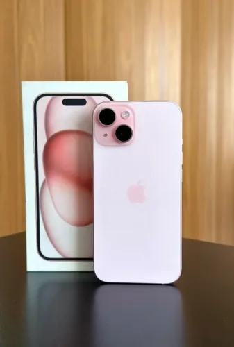 iPhone 15 128GB Rosa | Seminovo impecável com garantia | Loja física BH