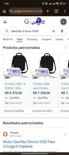 Motor Dentflex Dforce1000 zero nunca usado