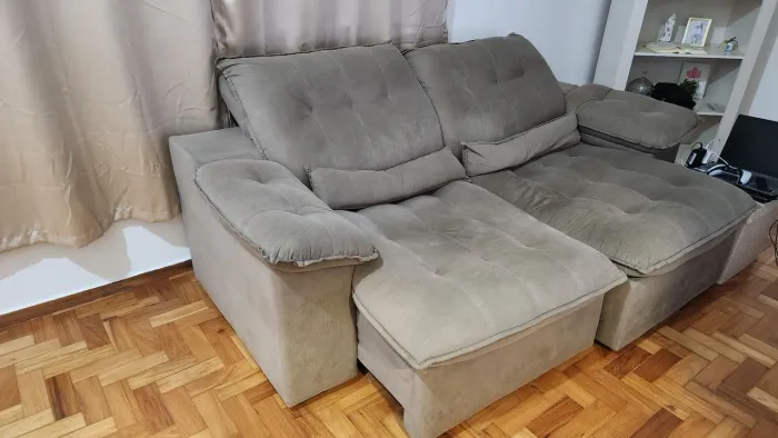 Sofá retrátil 3 lugares