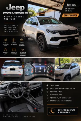 Jeep Compass Long. T270 1.3 TB 4X2 Flex AUT 2022