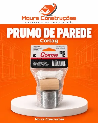Prumo de Parede e Face Cortag para Alvenaria