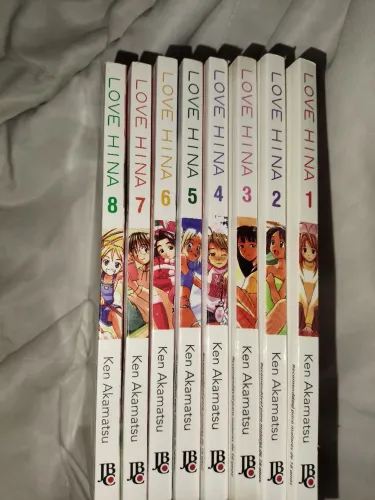 Love Hina Mangá volumes de 1 a 8 (versão especial)