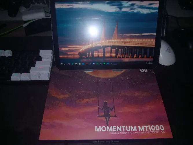 Mesa digitalizadora com tela 10 polegadas da zinnia
