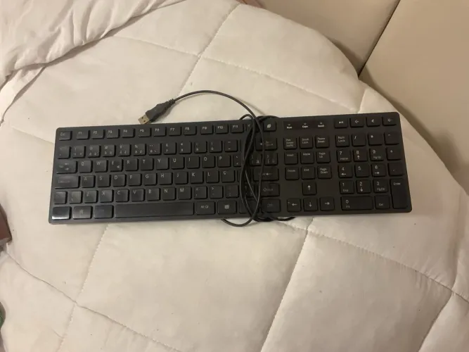 Teclado Multimídia Slim Usb Mk601 Preto Fortrek