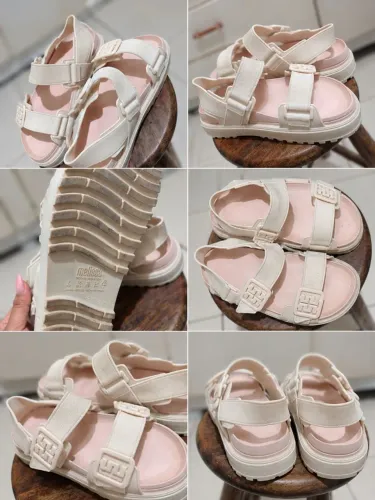 Sapato Plataforma Melissa Cor Bege