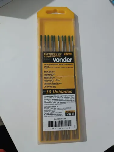 Eletrodo de Tungstênio Puro 