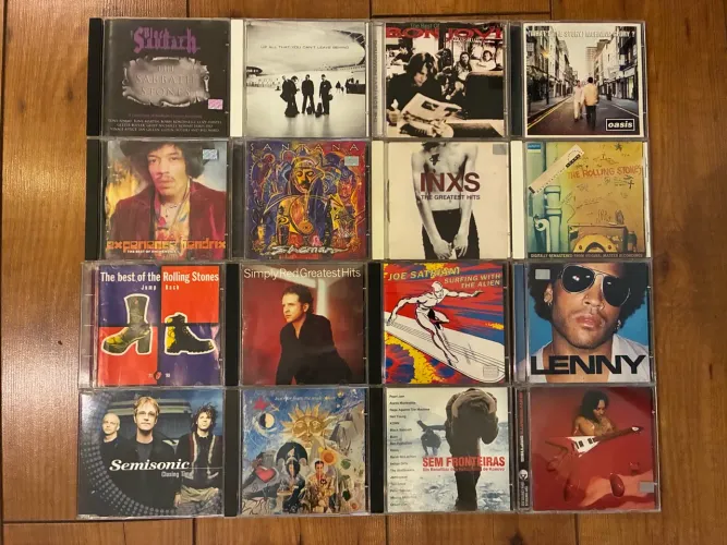 Lote 16 cds de rock