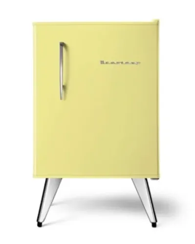 Frigobar Brastemp retrô amarelo claro
