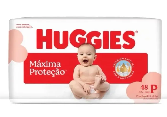 Vendo 2 pacotes de fralda Huggies proteção máxima- TAM P