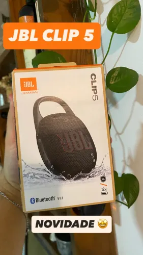 Caixa de som JBL CLIP 5 12 horas de bateria original novo lacrado 