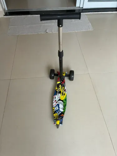 Patinete infantil 3 rodas com led