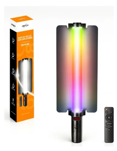 Bastão De Led Com Controle Barra De Luzes Para Videos Rgb