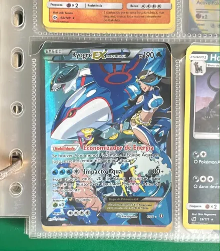 Kyogre EX da Equipe Aqua ? 6/34 carta pokémon
