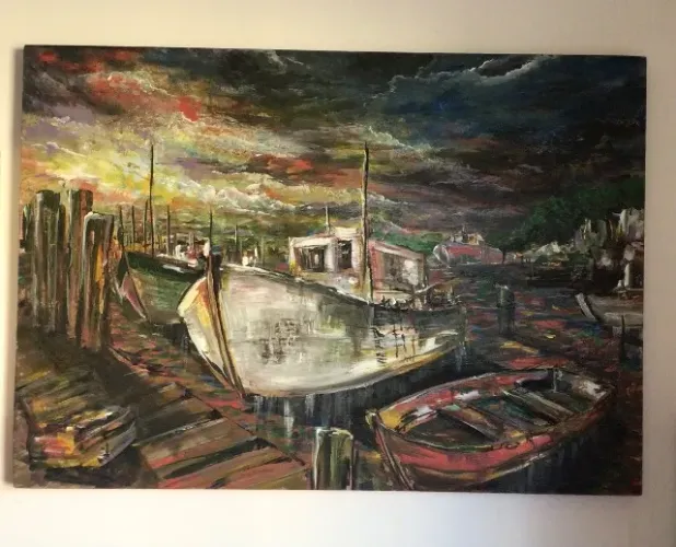 Pintura em canvas 65x92cm