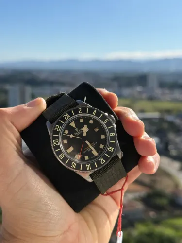 Relógio Masculino Tudor Pelagos GMT C/ 2 Pulseiras E Caixa