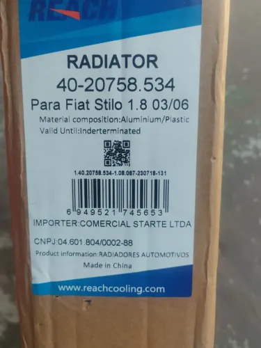 Vendo Radiador Stilo 1.8