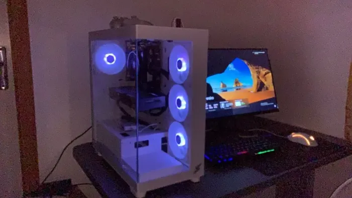 PC Gamer Completo Ryzen 5 5600X + RX 6600 + Monitor Gamer 144Hz