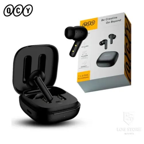 Fone QCY T13 ANC Cancelamento De Ruído Ativo Bluetooth 5.3 Preto