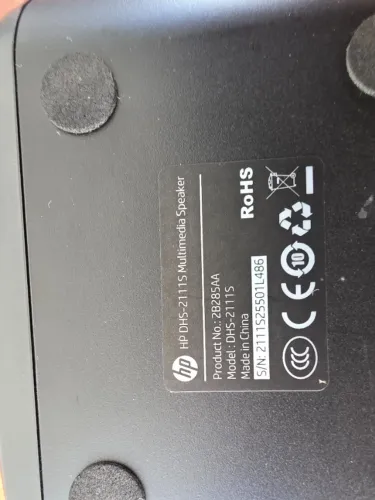 Caixinha de som HP Speaker USB P2 para PC