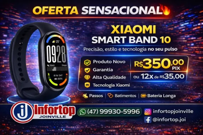 Pulseira Inteligente Xiaomi Smart Band 10