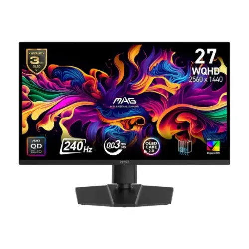 (LOJA FÍSICA) Monitor Gamer QD-OLED MSI MAG 271QP X24 27" 2K 240Hz