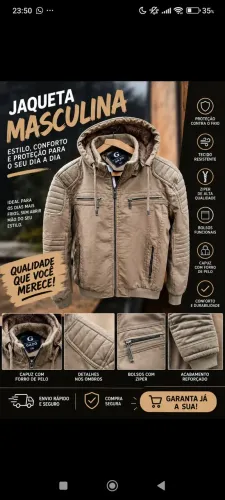 Jaquetas masculina 