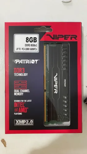 Memória RAM Patriot Viper 8GB DDR3 1600MHz XMP 2.0 - Nova