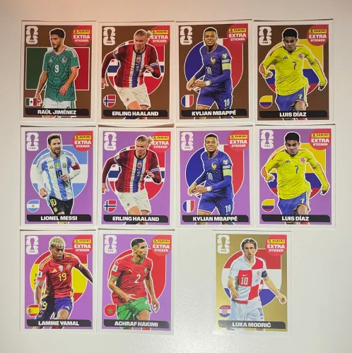 Legends Copa 2026 - Figurinhas Extras