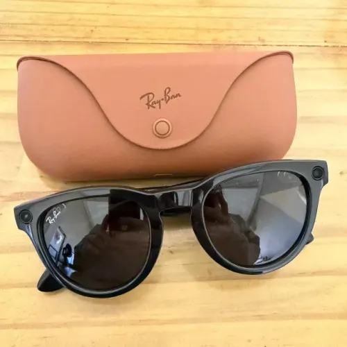 Óculos de sol Ray-Ban Meta Headliner Low Bridge Fit (2ª geração) Filma, bate foto e traduz