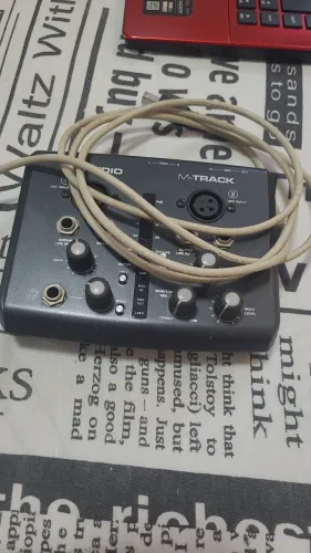 Placa de som USB M-Audio M Tracj