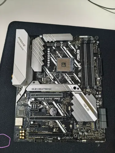 Placa mãe Asus prime x470 pro defeito