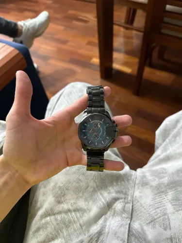 Relógio Diesel Masculino Em Aço Grafite 