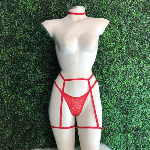 Calcinha com Cloreira e cinta-liga P/PERSONALIZAR