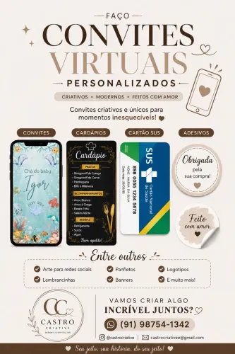 Personalizados para sua loja ou festa