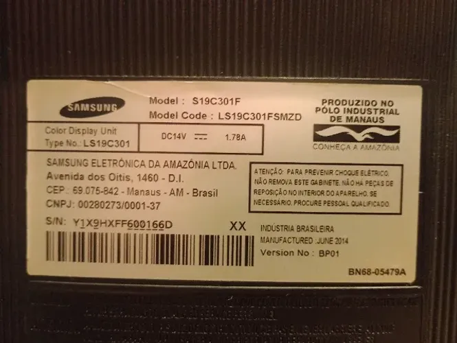 Monitor Samsung S19C301F