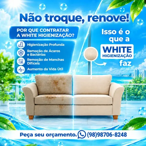 Higienização/ lavagem a seco de estofados. Cama/Colchão, Sofá, Estofados em geral.