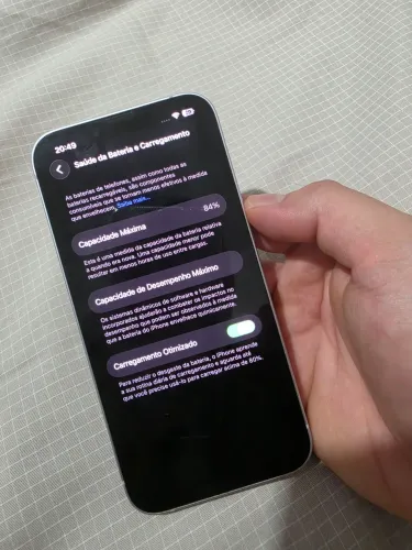iPhone 14 128GB Lilás - Bateria 84% - Caixa e NF