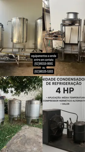 Vende-se equipamentos de cervejaria 