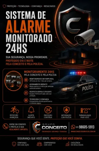 Sistema de segurança eletrônica 24 hs