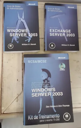 3 Livros Microsoft Exchange Server 2003 Guia De Bolso Do Administrador William R. Stanek W