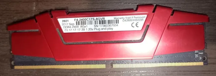Memória DDR4 8gb 2400