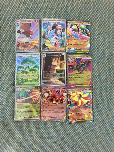9 Cartas Pokémon originais Lote