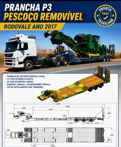 Prancha pescoço removível Rodovale